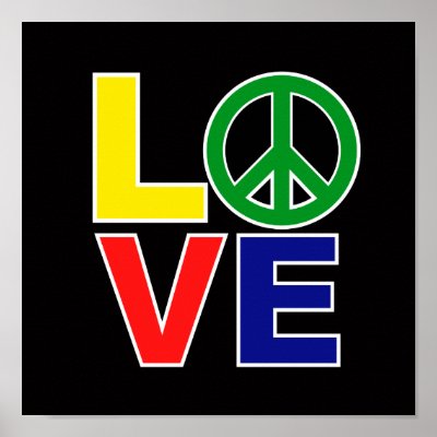el signo de amor y paz. amor con el signo de la paz