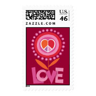 LOVE and PEACE Stamp stamp