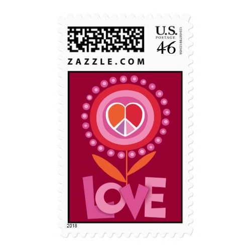 LOVE and PEACE Stamp stamp