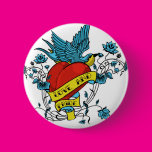 Love and Pride Tattoo Pinback Buttons