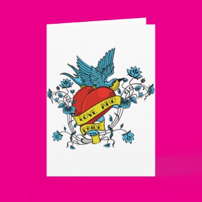 Love and Pride Tattoo Greeting Cards Zazzle_card Love and Pride Tattoo Greeting Cards Zazzle_card