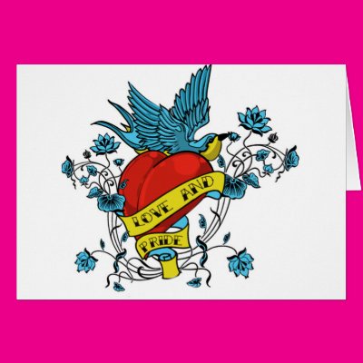 Love and Pride Tattoo Greeting Card Zazzle_card Love and Pride Tattoo Greeting Card Zazzle_card