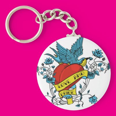 Love and Pride Tattoo Keychains Zazzle_keychain Love and Pride Tattoo Keychains Zazzle_keychain