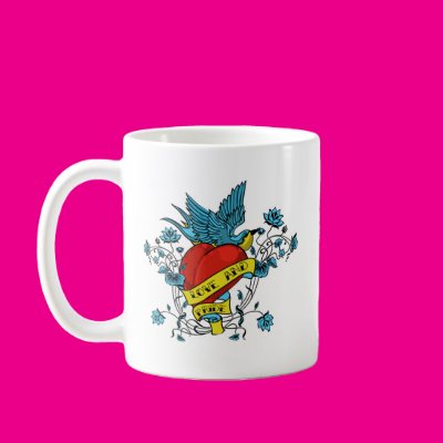 Love and Pride Tattoo Coffee Mugs Zazzle_mug