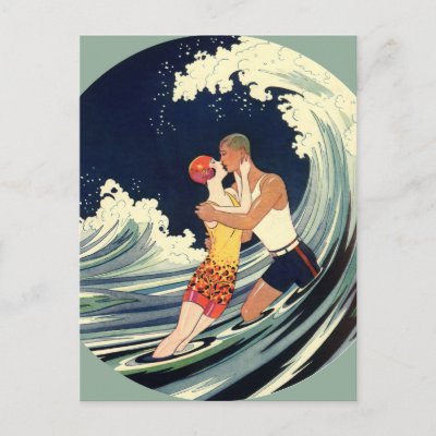 Love and Romance, Vintage Save the Date! Postcard