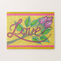 Love and Rosebuds Jigsaw Puzzle