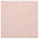 Love and Simplicity Pink Print Fabric