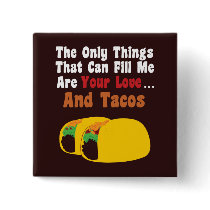 Love and Tacos buttons
