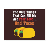 Love and Tacos postcards