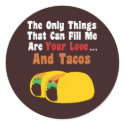 Love and Tacos stickers