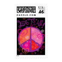 Love and the Peace Sign Postage Stamp
