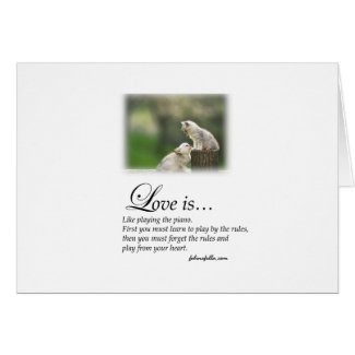 Love and the Piano card