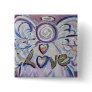 Love Angel Word Art Button Pendant Pin