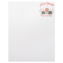 Love Animals Dont Eat Them Letterhead Design