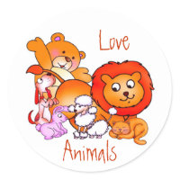 Love Animals Sticker sticker