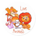 Love Animals Sticker