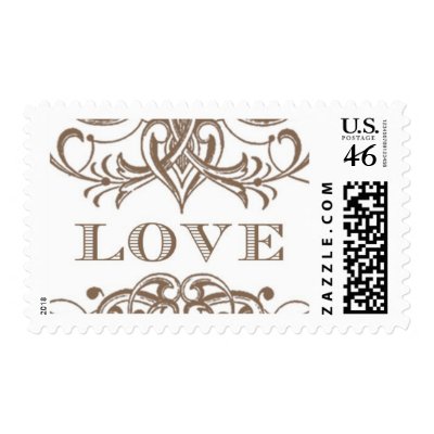 Love Antique A by Ceci New York Stamps