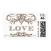 Love Antique A by Ceci New York Stamps