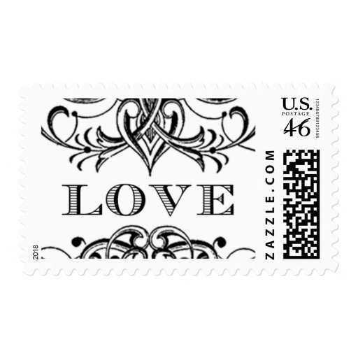 Love Antique C by Ceci New York Postage Stamp