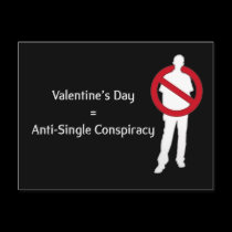 love antisingle postcards