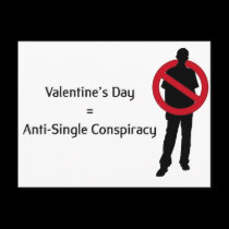 love antisingle postcards