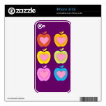 Love Apples Skins For Iphone 4s