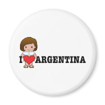 Love Argentina magnets by mariabellimages Love Argentina magnets