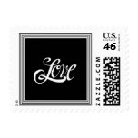 Love (Back & White) Stamps