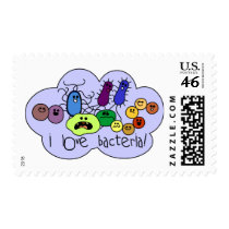 Love Bacteria Postage Stamp