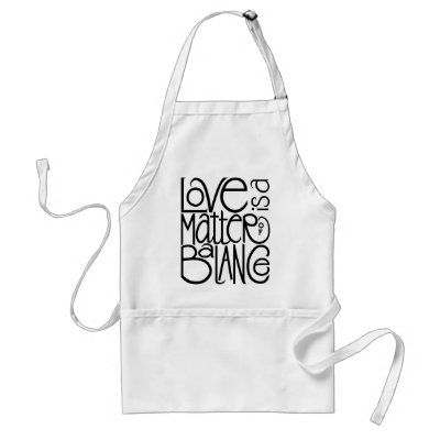 Love Balance Apron by floatinglemonstype