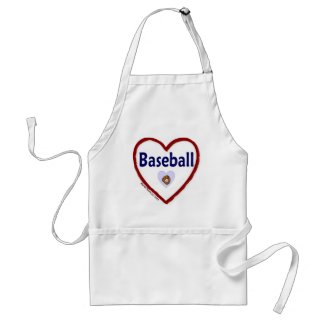 Love Baseball apron