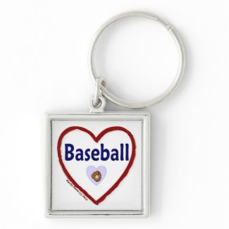 Love Baseball keychain