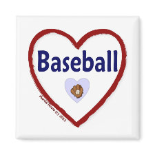 Love Baseball magnet