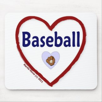 Love Baseball mousepad
