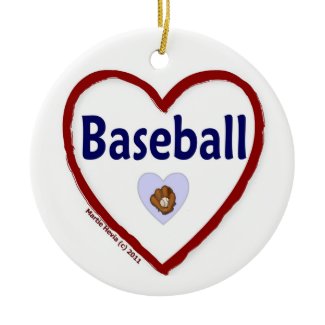 Love Baseball ornament