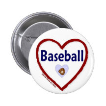 Love Baseball Pins
