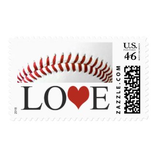 Love Baseball Postage Stamps