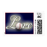 Love Baseball Postage Stamps