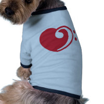 love bass dog t-shirt