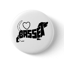 LOVE BASSETS BUTTON