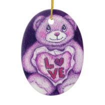 Love Bear Christmas Ornament ornaments