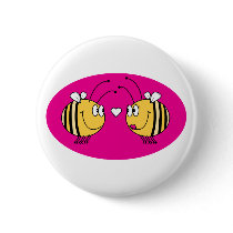 Love Bees buttons by alternateworlds Love Bees buttons