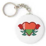 Love Belarus Keychains