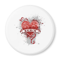 Love Benin Fridge Magnet