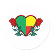 Love Benin Stickers