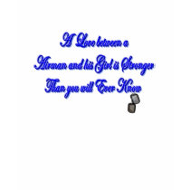 Love between my Airman and I- Air force fiance t-shirts