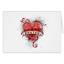 Love Bhutan Greeting Cards
