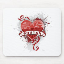 Love Bhutan Mouse Pad