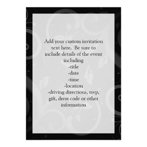 Love Bible Verse, Black/Red Invite