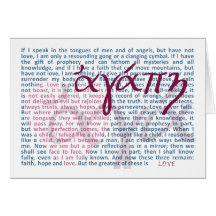 Love Bible Verse on Christian Card
